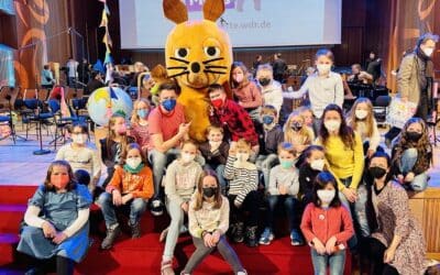 Schülerzeitungsteam beim WDR „Tanz mal mit der Maus“